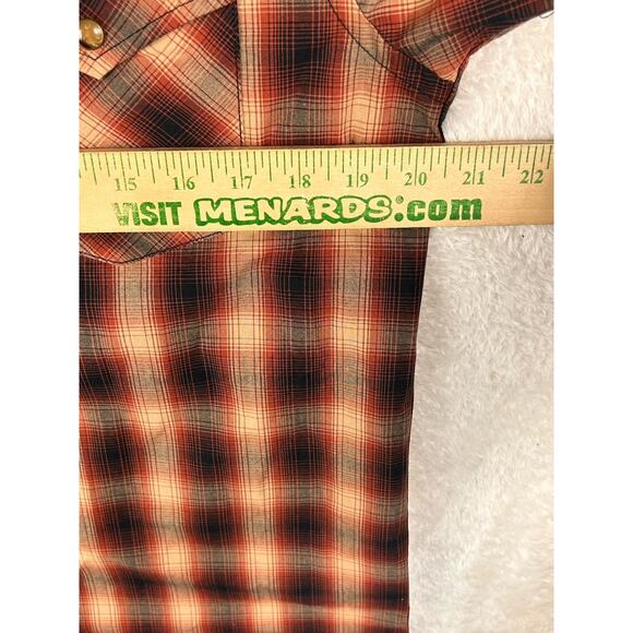 Pendleton Shirt Men's Size Med Plaid Frontier Pearl Snap Short Sleeve New, NWT - Picture 4 of 8